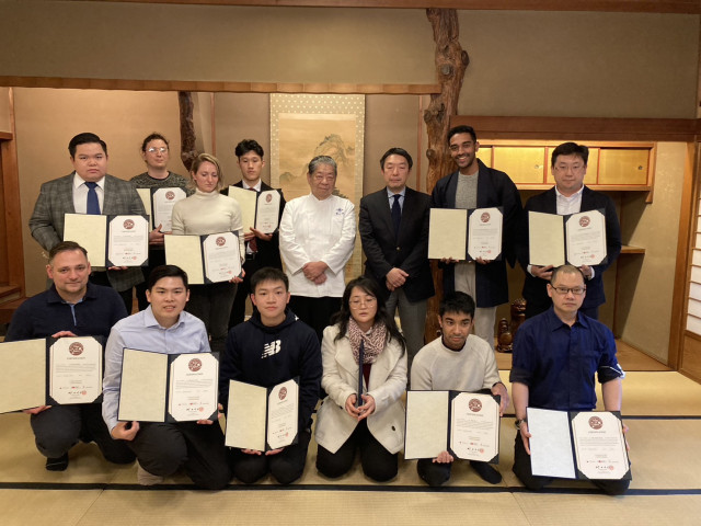 Japanese Cuisine and Food Culture Human Resource Development Program: A training course was held inviting non-Japanese chefs