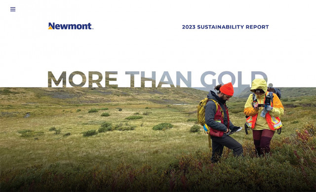 Newmont’s 2023 Sustainability Report (Graphic: Business Wire)