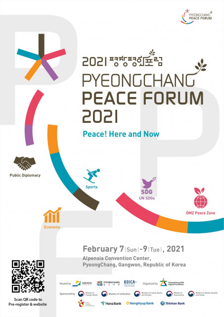 The PyeongChang Peace Forum 2021 will be held from February 7 to 9 at the PyeongChang Alpensia Conve...