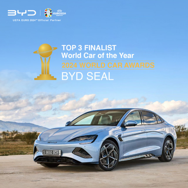 BYD SEAL shortlisted in the Top 3 for the “World Car of the Year” category (Photo: Business Wire)