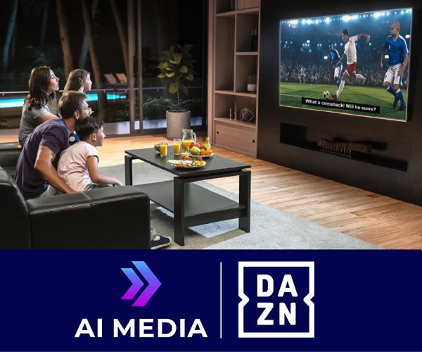 DAZN 그룹은 AI-미디어의 LEXI Tool Kit을 이용해 다양하면서도 광범위한 프리미엄 스포츠 콘텐츠에 라이브 캡션 기능을 차질 없이 통합시켜 전 세계 수백만 명의 시청자들의 영상 시청 경험을 더욱 배가시켜줄 것이다